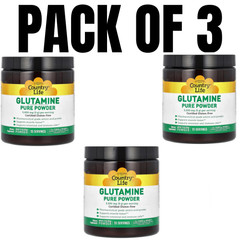 Glutamine Pure Powder – 9.7 oz (275 g) – Pack of 3
