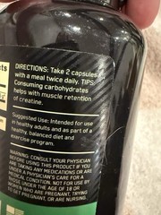 Optimum Nutrition Micronized Creatine Monohydrate Capsules 2.5 Grams per Serving