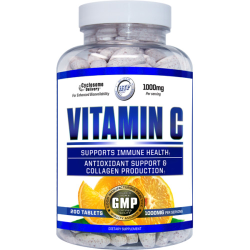 Hi-Tech Pharmaceuticals Vitamin C 1000mg 200 Tabs Liposomal Sambucol Immune Aid
