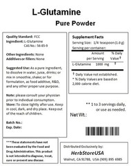 NuSci 3.3lb (1.5Kg L-Glutamine Powder FREE Form Pure Amino acid muscle mass