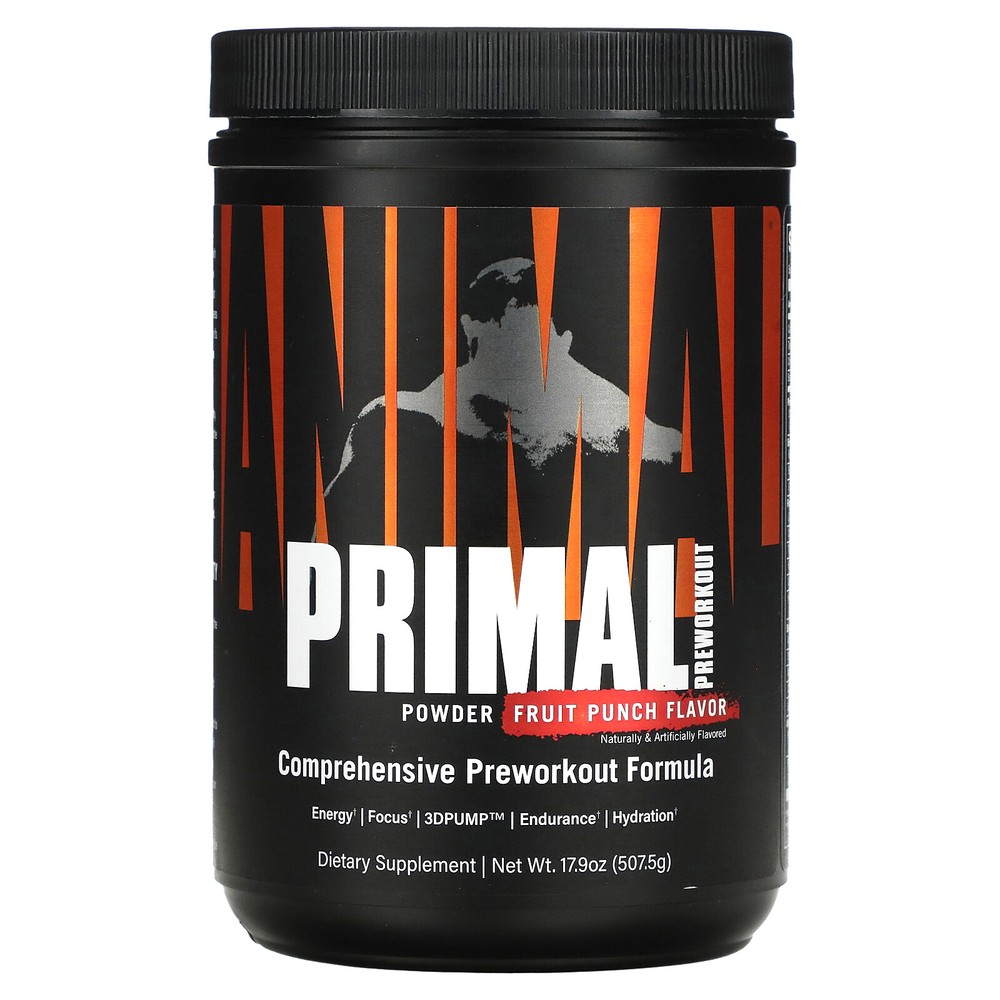 Primal Powder, Preworkout, Fruit Punch, 17.9 oz (507.5 g)