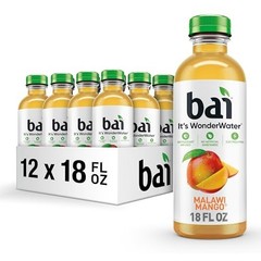 12 Pack Bai Antioxidant Infused Water Beverage, Malawi Mango, with Vitamin C and