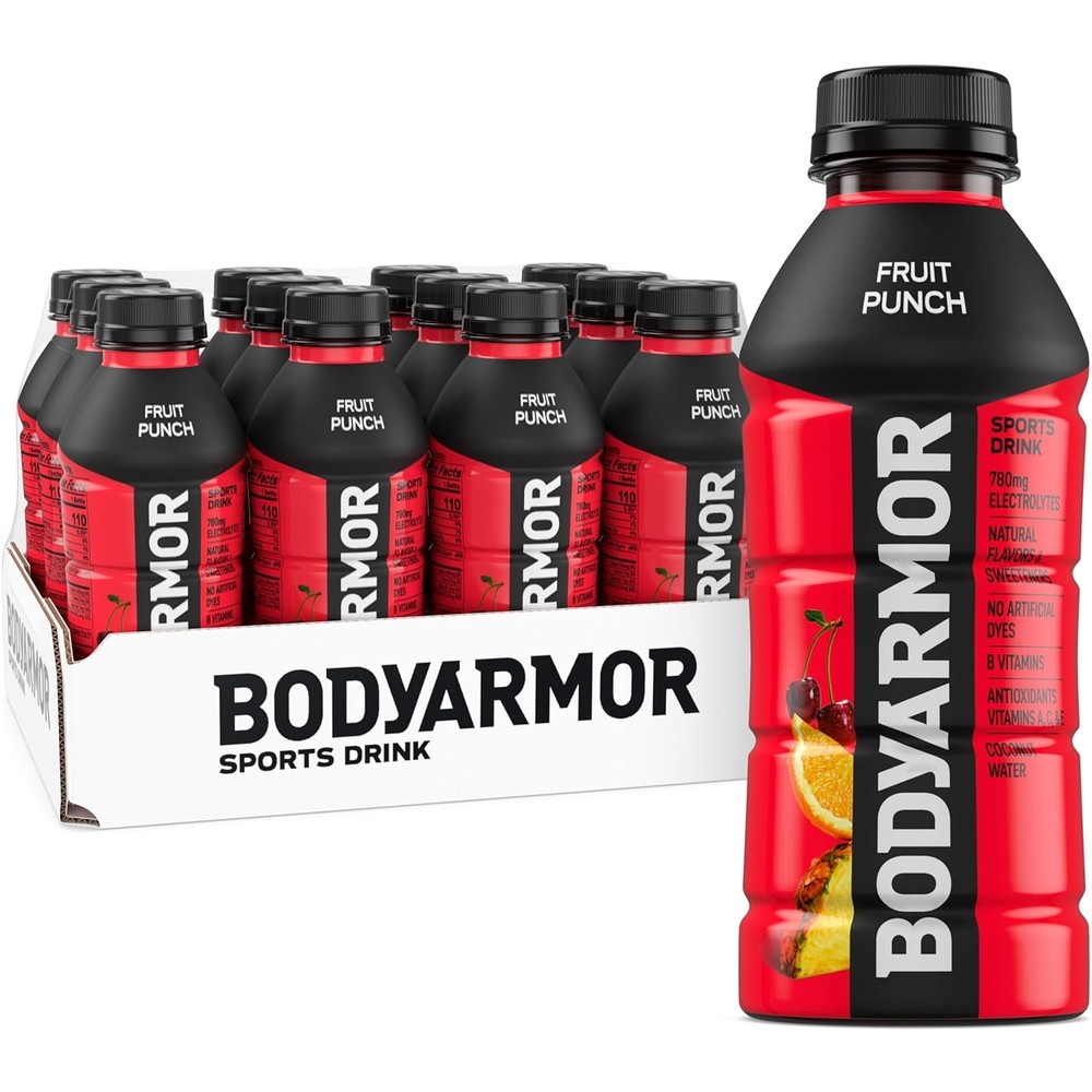 BODYARMOR Electrolyte Sports Hydration Fruit Punch Drink 16 Fl Oz