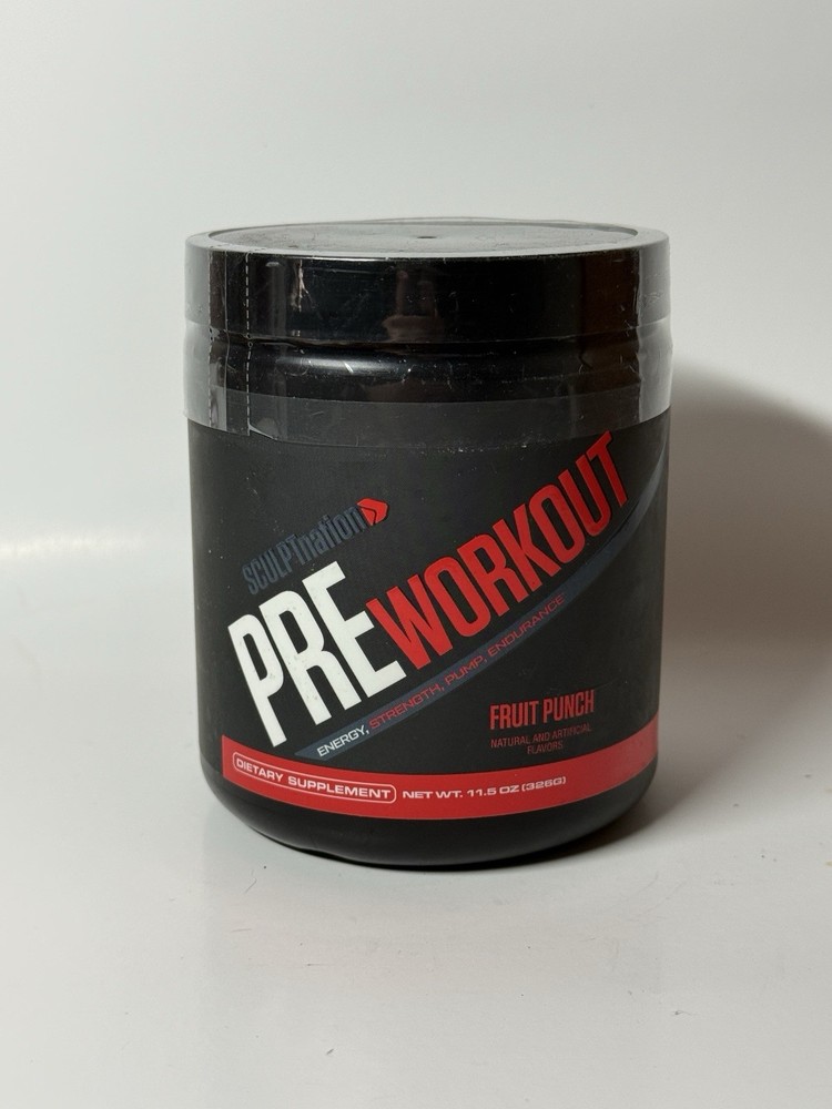 Sculpnation Preworkout Fruit Punch Flavor Exp 03/26