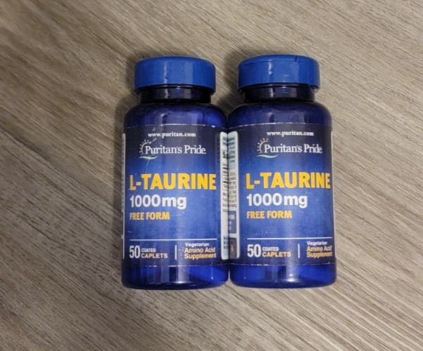 Puritan’s Pride Taurine 1000mg, 50 Capsules – Gluten Free & Non-GMO