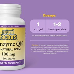 Coenzyme Q10 Softgels for Energy Support & Enhanced Absorption (120ct)