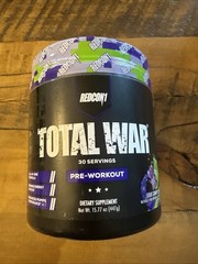 Redcon1 Total War Preworkout 30 Serving Powder Redcon Sour Gummy Exp 7/27
