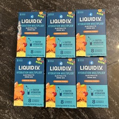 6 Liquid IVHydration Multiplier Electrolyte Drink Mix Kid Tropical Punch 10/26+