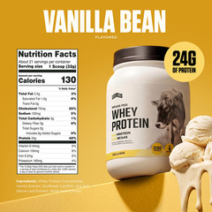 Levels Grass Fed Whey Protein Powder No Artificials 24GProtein 1.48LB