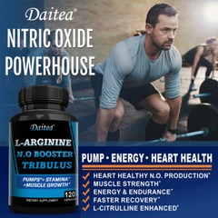 Nitric Oxide Booster w/ L-Arginine 1610mg Highest Potency Muscle Pump Supplement
