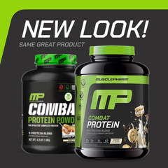 Musclepharm Combat Protein Powder, Cookies ‘N’ Cream Flavor, Fuels Muscles for P