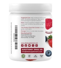 Deal Supplement Daily Electrolyte Hydration Powder Sugar Drink Mix Mixed Berry