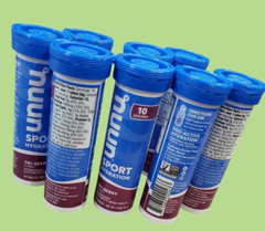 Lot of 8, NUUN HYDRATION TRI-BERRY Sport , 8 PACK, Exp. 05/2027