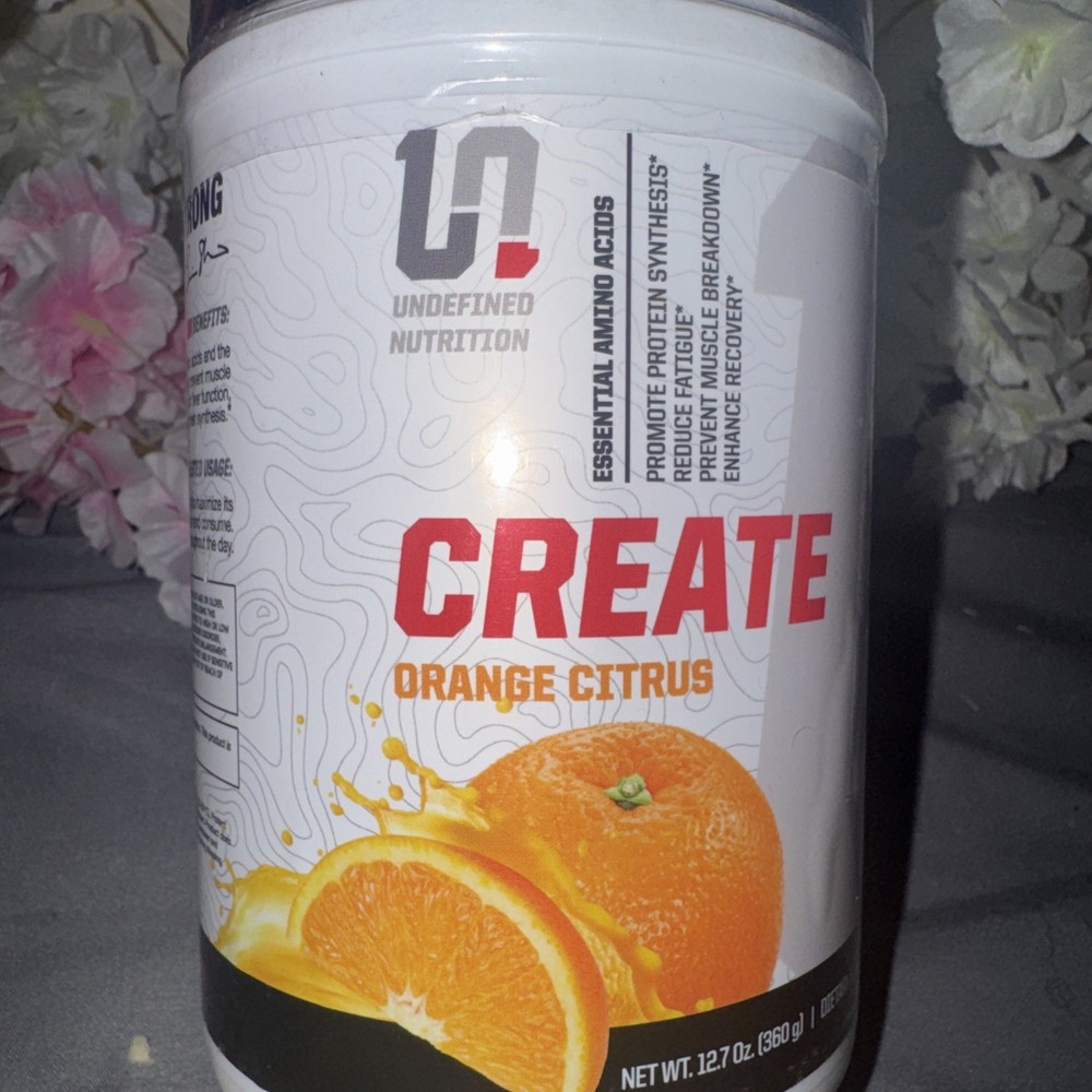 NEW Undefined Nutrition Create Orange Citrus Enhance Recovery Brian Shaw 12/26