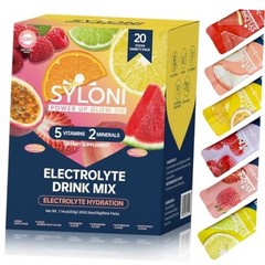 Electrolytes Powder Packets, Trial Variety Pack(20 Trial Variety Pack (0.36oz)