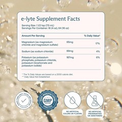 e-Lyte Liquid Electrolytes 4oz Unflavored Zero Sugar Keto Clean Hydration Energy