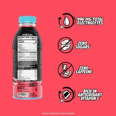 GHOST Hydration Drink, Kiwi Strawberry- RTD Sports Drink with Electrolytes,…