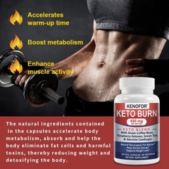 KETO with Green Tea Mixed Capsules-650MG-Natural Thermogenic Fat Burner