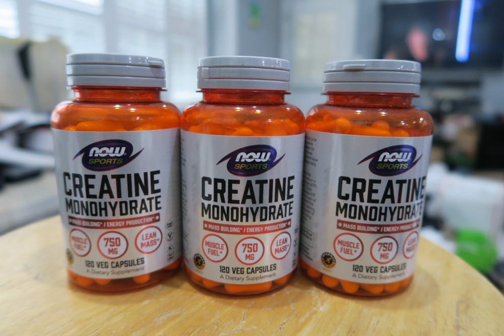 NOW Foods Sports Nutrition, Creatine Monohydrate 750 mg 120 Veg Capsules 07/2028