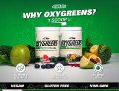 EHPlabs OXYGREENS powder 9oz ( 30 Servings ) Natural Pineapple Fla BEST BY 08/26
