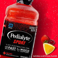 Sports Electrolyte Drink Fruit Punch 1L Bottles 4 Pack Hydration Mix
