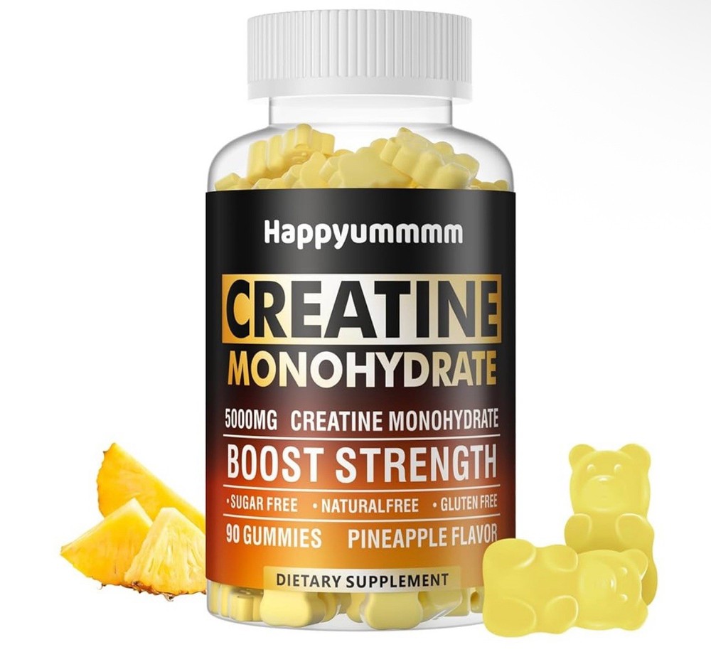 Happyummmm Creatine Monohydrate 5000MG 90 Ct Flavor Exp 10/2026