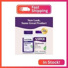 Natrol Melatonin 3 mg, Dietary Supplement for Restful Sleep, Sleep Supplements f