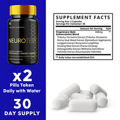 (5 Pack) Neurotest, Neurotest Advanced Formula Male Support Pills (300 Capsules)