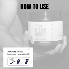 Power Play Fuel CREATINE Monohydrate Powder, Non-GMO, Vegan – Unflavored
