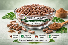 Beef Liver – Capsules, 3000mg, Grass Fed, Non GMO, 10,000 Capsules – Bulk