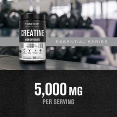 Jacked Factory Creatine Monohydrate Powder 85 Servings (Pack of 1), No Color