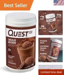 Low Carb Chocolate Milkshake Protein Powder – 1.6lb, 24 Servings, Gluten Free