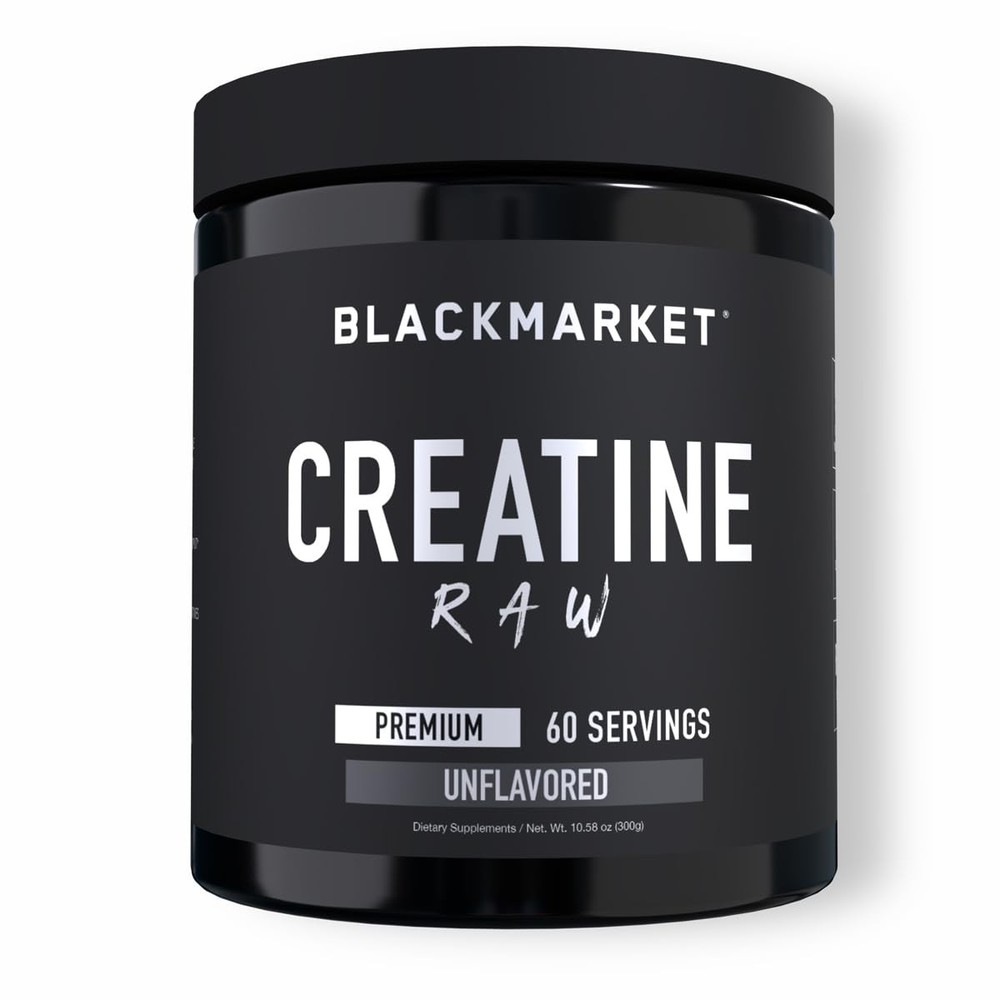 BLACKMARKET RAW Creatine – Workout Powder Drink 10.6 Ounce (Pack of 1), A2996