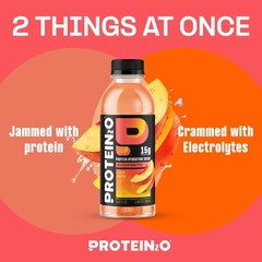 Protein2o 15g Whey Protein Infused Water, Peach 16.9 Fl Oz (Pack of 12)
