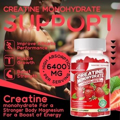 Creatine Monohydrate Gummies Complex for Men & Women -Advanced Formula W/L-Tauri