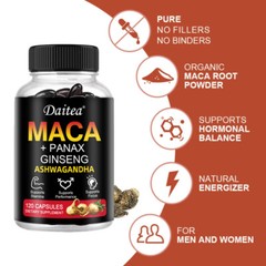 Maca Capsules – Containing Ginseng and Ashwagandha -Sexual Health support