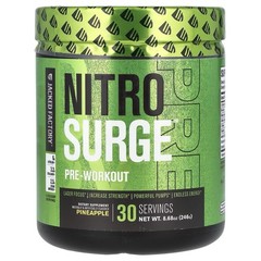Jacked Factory Nitro Surge Pre-Workout Pineapple 30 Servings 8.68oz L-Citrulline