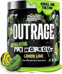 Nutrex Outrage Ultra Stim Pre Workout Powder 30 Servings Various Flavors