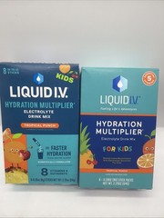 (6) Liquid I.V. Hydration Multiplier Electrolyte Drink Mix Kid Tropical Punch 48
