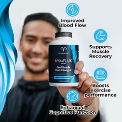 VitaFLUX Nitric Oxide Booster Supplement L-Arginine L-Citrulline 180 Capsules