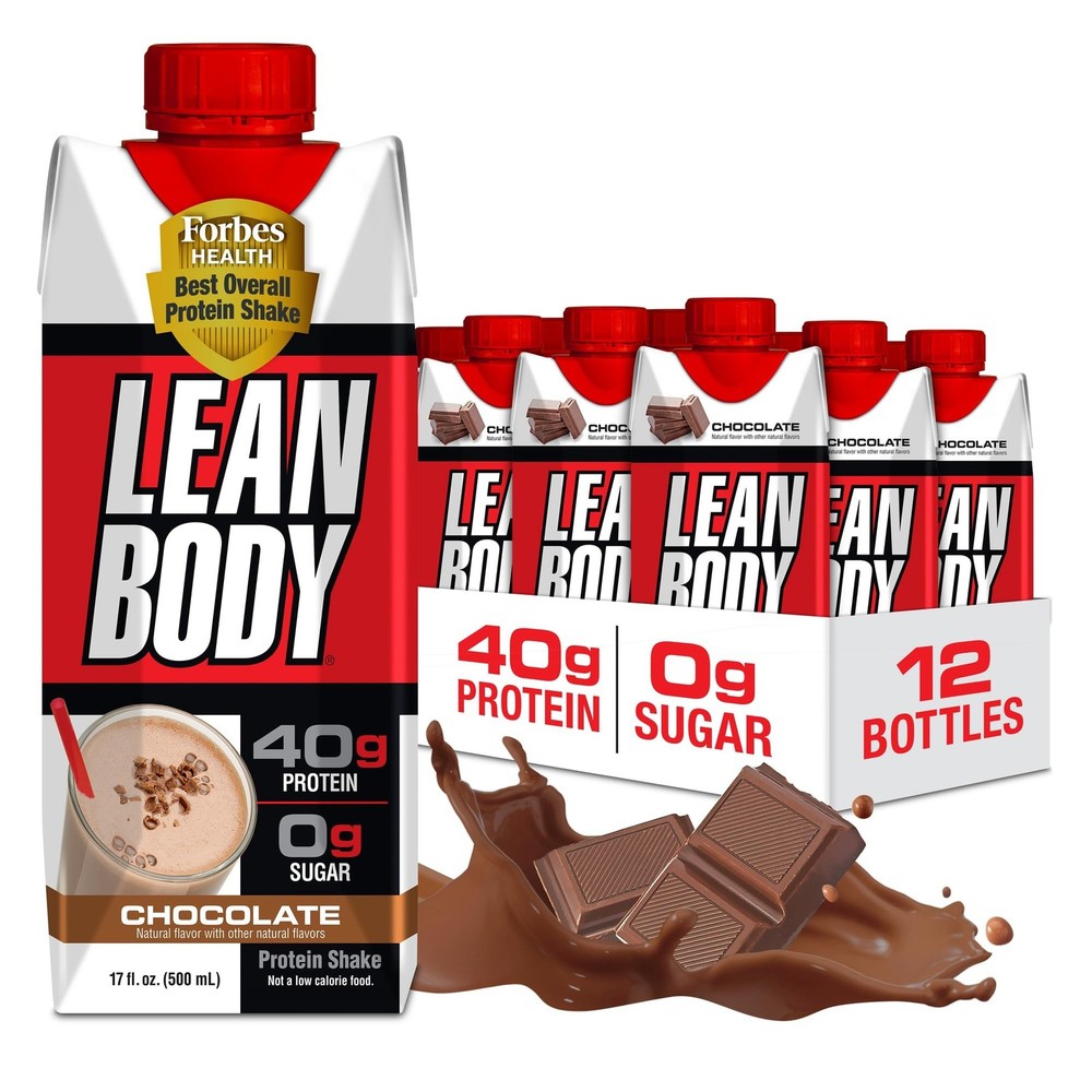 Labrada Lean Body Ready-to-Drink Chocolate Protein Shake, 40g Protein, Whey B…