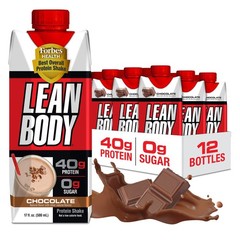Labrada Lean Body Ready-to-Drink Chocolate Protein Shake, 40g Protein, Whey B…