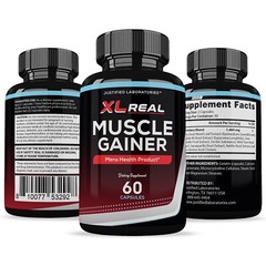 XL Real Muscle Gainer Men’s Health Supplement 1484mg 60 Capsules