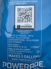 POWERADE 10 GALLON ION4 MOUNTAIN BERRY BLAST ELECTROLYTE SPORTS DRINK MIX! 2 X 5