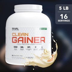 HighProtein Clean Gainer Powder 5LB Vanilla 550 Calories, 30g Protein