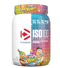 Dymatize ISO100 Hydrolyzed Whey Birthday Cake Pebbles 20 Servings 25g Protein