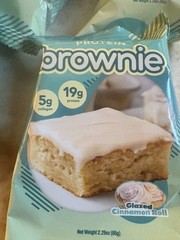 Prime bites protein brownies glazed cinnamon roll 10 count
