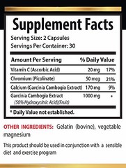 fruit medicine – GARCINIA CAMBOGIA Extract – Speeds up Metabolism – 1 B, 60 Caps
