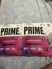 RARE-PRIME Ice Hydration Drink Sticks Berry Citrus Rush Flavor, 2-Pack, 32-Count