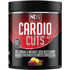 CARDIO CUTS 4.0 Pre-Cardio – Weight Loss Drink Mix – Razz Lemonade (40 Servings)